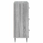 vidaXL Zásuvkový kabinet Sivý Sonoma 66 x 34,5 x 89,5 cm – Obrázok 5