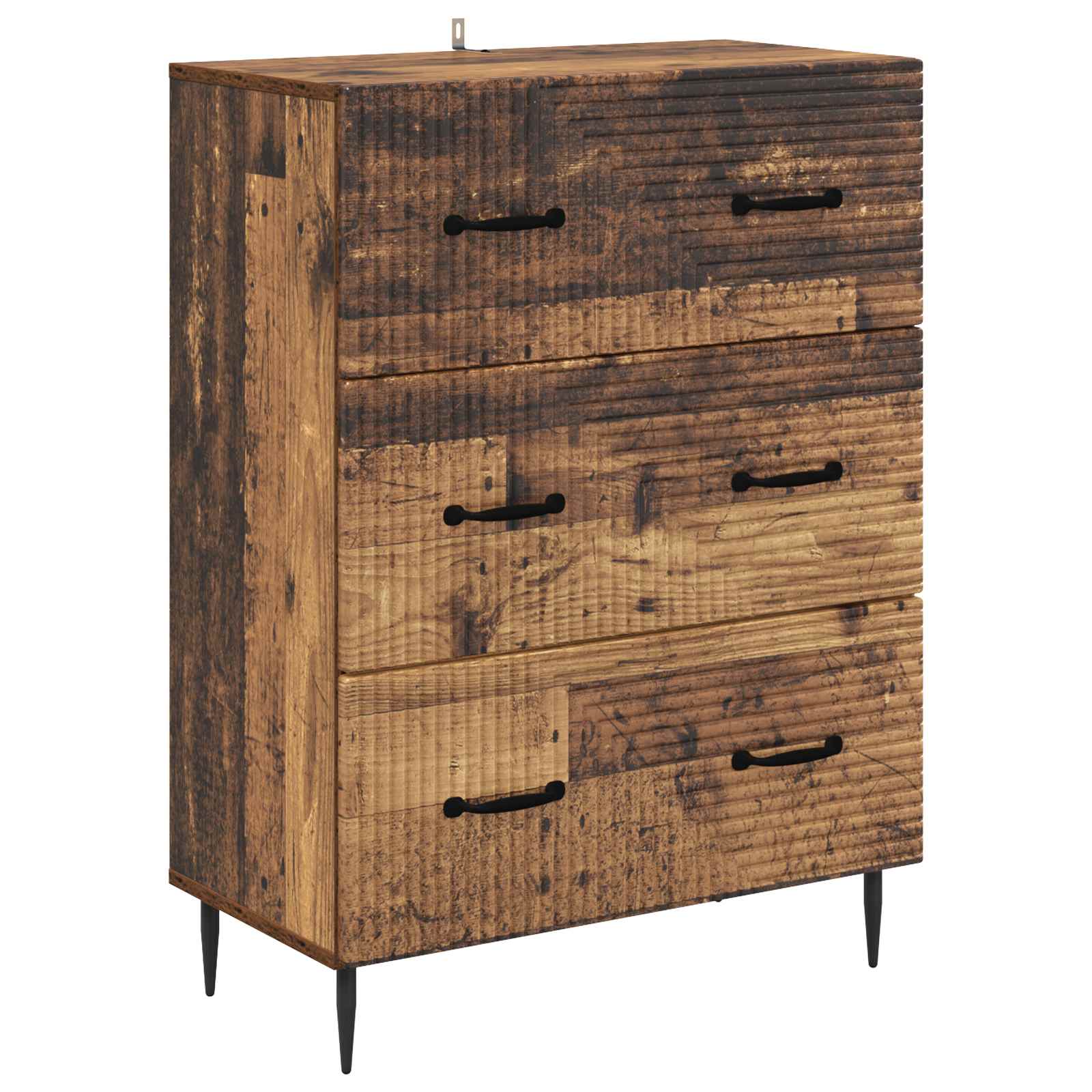894843_1.jpg vidaXL Zásuvkový kabinet Staré drevo 66 x 34,5 x 89,5 cm – Obrázok 1