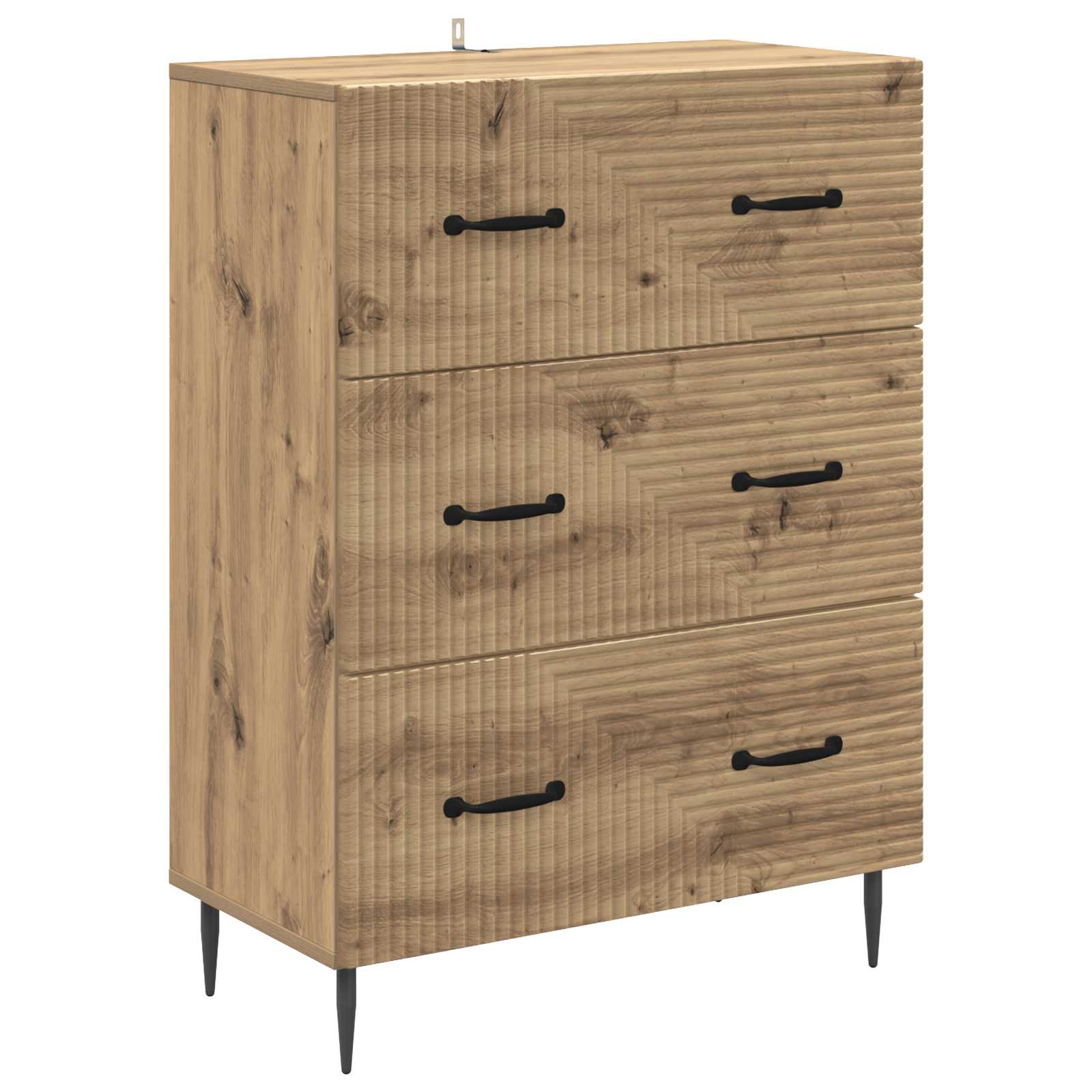 894844_1.jpg vidaXL Zásuvkový kabinet Dub artisan 66 x 34,5 x 89,5 cm – Obrázok 1