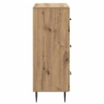 vidaXL Zásuvkový kabinet Dub artisan 66 x 34,5 x 89,5 cm – Obrázok 5
