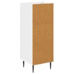 vidaXL Zásuvkový kabinet Biela 33 x 34,5 x 89,5 cm Kompozitné drevo – Obrázok 6