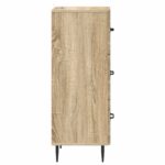 vidaXL Zásuvkový kabinet Dub sonoma 33 x 34,5 x 89,5 cm – Obrázok 5
