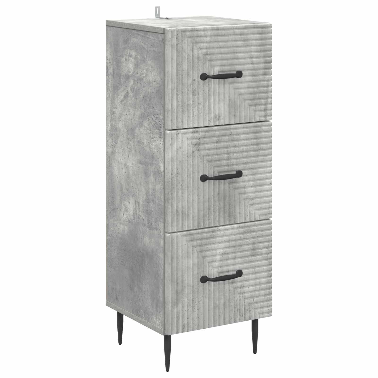 894848_1.jpg vidaXL Zásuvkový kabinet Betónovo sivá 33 x 34,5 x 89,5 cm – Obrázok 1