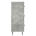 vidaXL Zásuvkový kabinet Betónovo sivá 33 x 34,5 x 89,5 cm – Obrázok 5