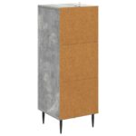 vidaXL Zásuvkový kabinet Betónovo sivá 33 x 34,5 x 89,5 cm – Obrázok 6