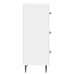 vidaXL Zásuvkový kabinet Biela s vysokým leskom 33 x 34,5 x 89,5 cm – Obrázok 5