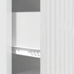 vidaXL Zásuvkový kabinet Biela s vysokým leskom 33 x 34,5 x 89,5 cm – Obrázok 8