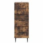 vidaXL Zásuvkový kabinet Dymový dub 33 x 34,5 x 89,5 cm – Obrázok 4