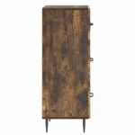 vidaXL Zásuvkový kabinet Dymový dub 33 x 34,5 x 89,5 cm – Obrázok 5