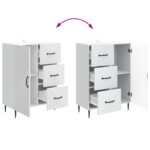 vidaXL Servírovacia skriňa Biela 66 x 34,5 x 89,5 cm Kompozitné drevo – Obrázok 10