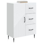 vidaXL Servírovacia skriňa Biela 66 x 34,5 x 89,5 cm Kompozitné drevo – Obrázok 3