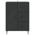 vidaXL Servírovacia skriňa Čierna 66 x 34,5 x 89,5 cm Kompozitné drevo – Obrázok 6