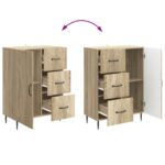 vidaXL Servírovacia skriňa so zásuvkou Dub sonoma 66 x 34,5 x 89,5 cm – Obrázok 10