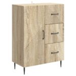 vidaXL Servírovacia skriňa so zásuvkou Dub sonoma 66 x 34,5 x 89,5 cm – Obrázok 2