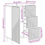 vidaXL Servírovacia skriňa Betónovo sivá 66 x 34,5 x 89,5 cm – Obrázok 11