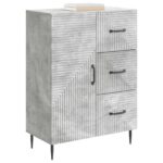 vidaXL Servírovacia skriňa Betónovo sivá 66 x 34,5 x 89,5 cm – Obrázok 3
