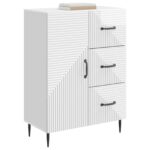 vidaXL Servírovacia skriňa Biela s vysokým leskom 66 x 34,5 x 89,5 cm – Obrázok 3