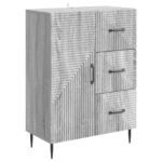 vidaXL Servírovacia skriňa so zásuvkou Sivá sonoma 66 x 34,5 x 89,5 cm – Obrázok 2