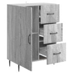 vidaXL Servírovacia skriňa so zásuvkou Sivá sonoma 66 x 34,5 x 89,5 cm – Obrázok 5