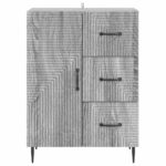 vidaXL Servírovacia skriňa so zásuvkou Sivá sonoma 66 x 34,5 x 89,5 cm – Obrázok 6