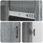 vidaXL Servírovacia skriňa so zásuvkou Sivá sonoma 66 x 34,5 x 89,5 cm – Obrázok 9