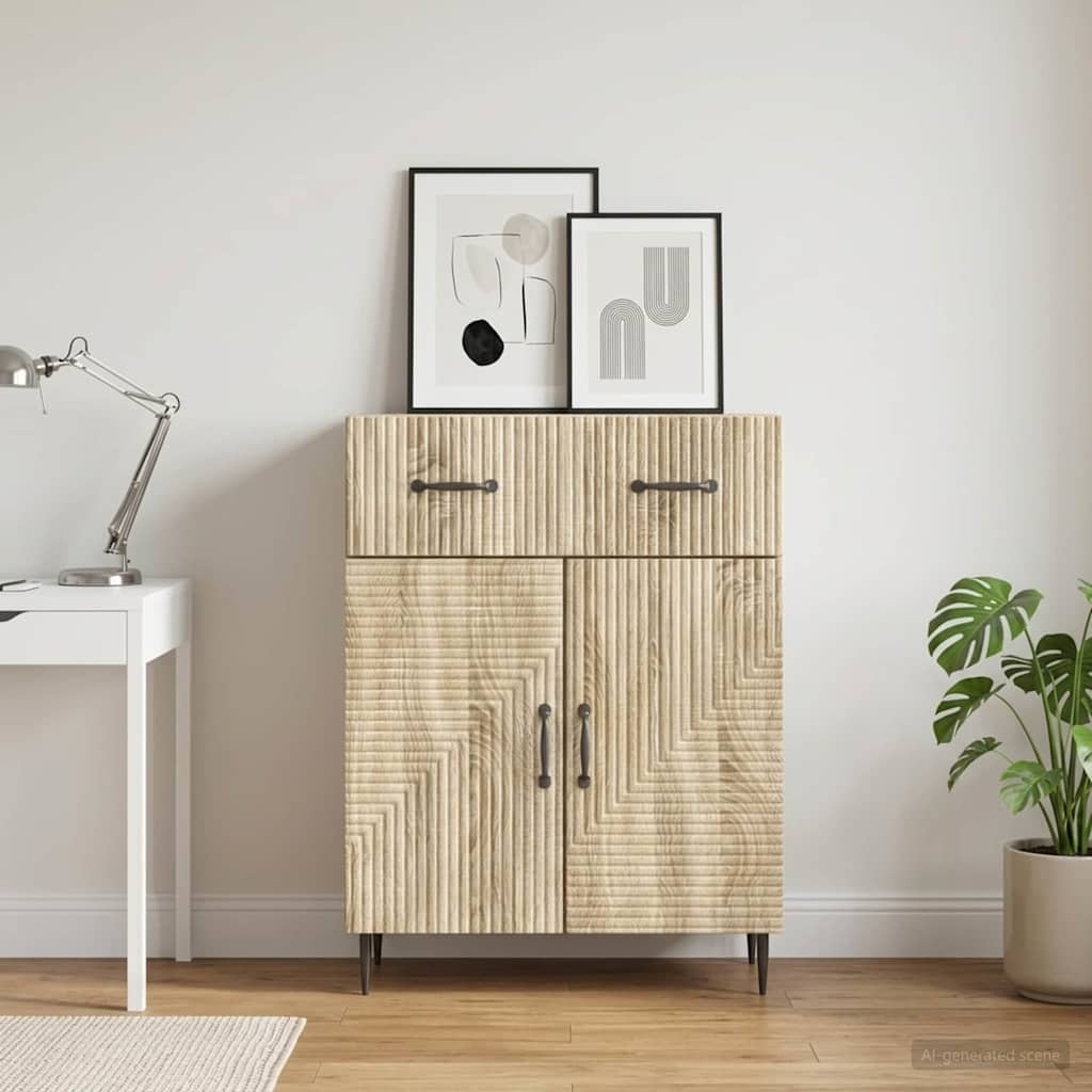 894867_1.jpg vidaXL Servírovacia skriňa so zásuvkou Dub sonoma 66 x 34,5 x 89,5 cm – Obrázok 1