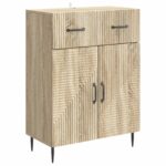 vidaXL Servírovacia skriňa so zásuvkou Dub sonoma 66 x 34,5 x 89,5 cm – Obrázok 2