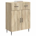 vidaXL Servírovacia skriňa so zásuvkou Dub sonoma 66 x 34,5 x 89,5 cm – Obrázok 3
