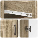 vidaXL Servírovacia skriňa so zásuvkou Dub sonoma 66 x 34,5 x 89,5 cm – Obrázok 9