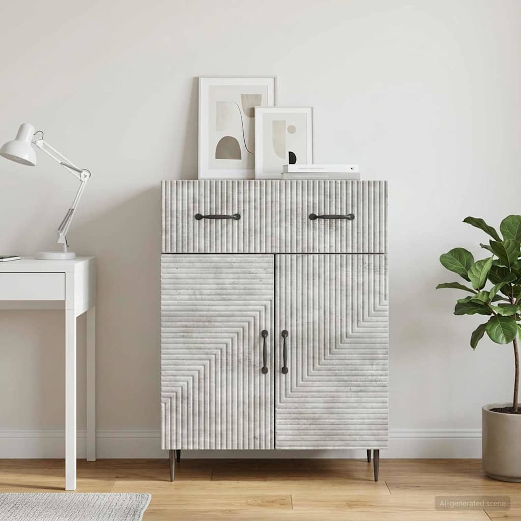 894868_1.jpg vidaXL Servírovacia skriňa Betónovo sivá 66 x 34,5 x 89,5 cm – Obrázok 1