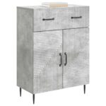 vidaXL Servírovacia skriňa Betónovo sivá 66 x 34,5 x 89,5 cm – Obrázok 3