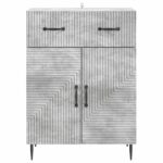 vidaXL Servírovacia skriňa Betónovo sivá 66 x 34,5 x 89,5 cm – Obrázok 6