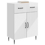 vidaXL Servírovacia skriňa Biela s vysokým leskom 66 x 34,5 x 89,5 cm – Obrázok 3