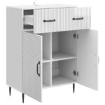 vidaXL Servírovacia skriňa Biela s vysokým leskom 66 x 34,5 x 89,5 cm – Obrázok 5