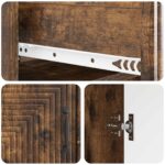 vidaXL Servírovacia skriňa so zásuvkou Dymový dub 66 x 34,5 x 89,5 cm – Obrázok 9