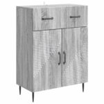 vidaXL Servírovacia skriňa so zásuvkou Sivá sonoma 66 x 34,5 x 89,5 cm – Obrázok 2