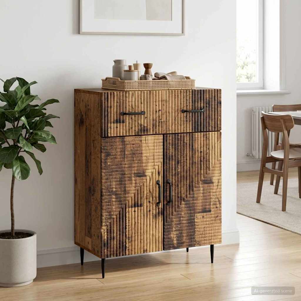 894873_1.jpg vidaXL Servírovacia skriňa so zásuvkou Staré drevo 66 x 34,5 x 89,5 cm – Obrázok 1