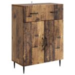 vidaXL Servírovacia skriňa so zásuvkou Staré drevo 66 x 34,5 x 89,5 cm – Obrázok 2