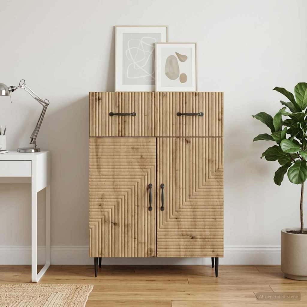 894874_1.jpg vidaXL Servírovacia skriňa so zásuvkou Dub artisan 66 x 34,5 x 89,5 cm – Obrázok 1