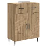 vidaXL Servírovacia skriňa so zásuvkou Dub artisan 66 x 34,5 x 89,5 cm – Obrázok 3