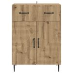 vidaXL Servírovacia skriňa so zásuvkou Dub artisan 66 x 34,5 x 89,5 cm – Obrázok 6