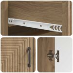 vidaXL Servírovacia skriňa so zásuvkou Dub artisan 66 x 34,5 x 89,5 cm – Obrázok 9