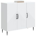 vidaXL Servírovacia skriňa Biela 89 x 34,5 x 80 cm Kompozitné drevo – Obrázok 3