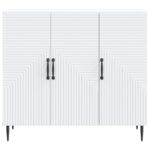 vidaXL Servírovacia skriňa Biela 89 x 34,5 x 80 cm Kompozitné drevo – Obrázok 6