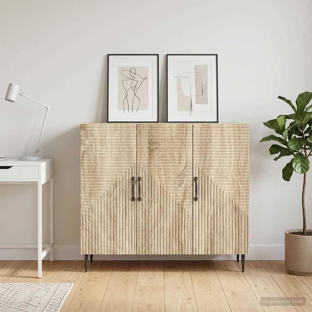 894877_1.jpg vidaXL Servírovacia skriňa Dub sonoma 89 x 34,5 x 80 cm – Obrázok 1