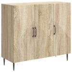 vidaXL Servírovacia skriňa Dub sonoma 89 x 34,5 x 80 cm – Obrázok 2