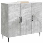 vidaXL Servírovacia skriňa Betónovo sivá 89 x 34,5 x 80 cm – Obrázok 3
