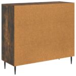 vidaXL Servírovacia skriňa Dymový dub 89 x 34,5 x 80 cm – Obrázok 8