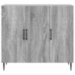 vidaXL Servírovacia skriňa Sivá sonoma 89 x 34,5 x 80 cm – Obrázok 6