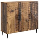 vidaXL Servírovacia skriňa Staré drevo 89 x 34,5 x 80 cm – Obrázok 2